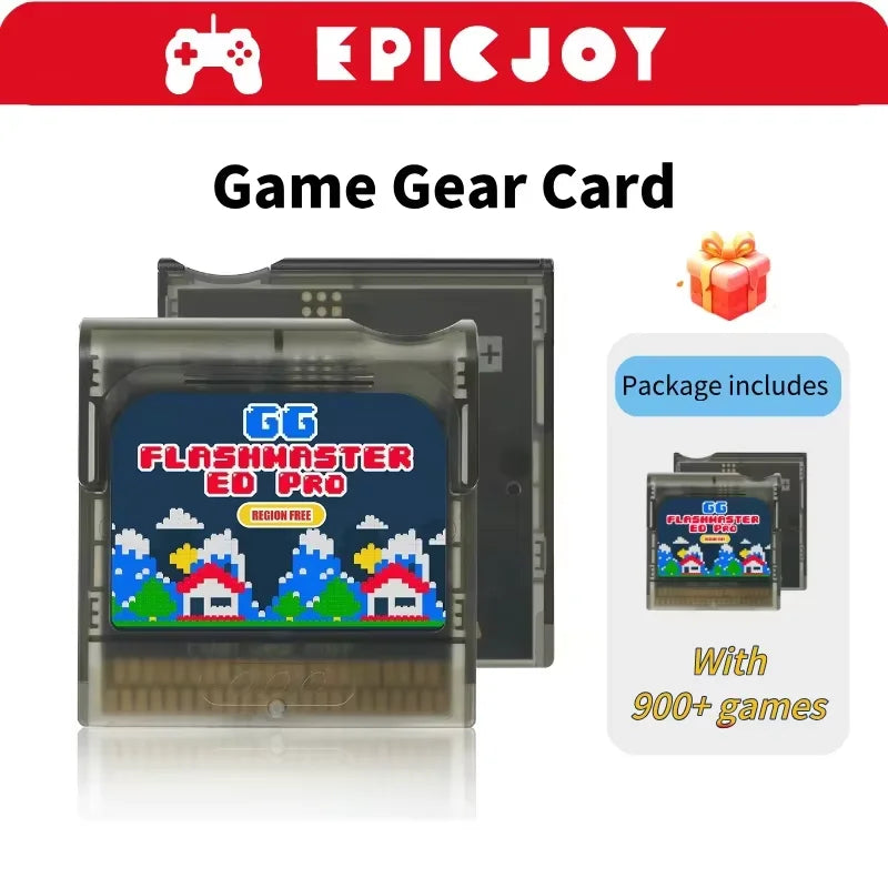 2025 New Upgrade Game Gear Cartridge FlashMaster Cart With 8GB TF Card With 1200+ Games For Sega Game Gear GG Console
