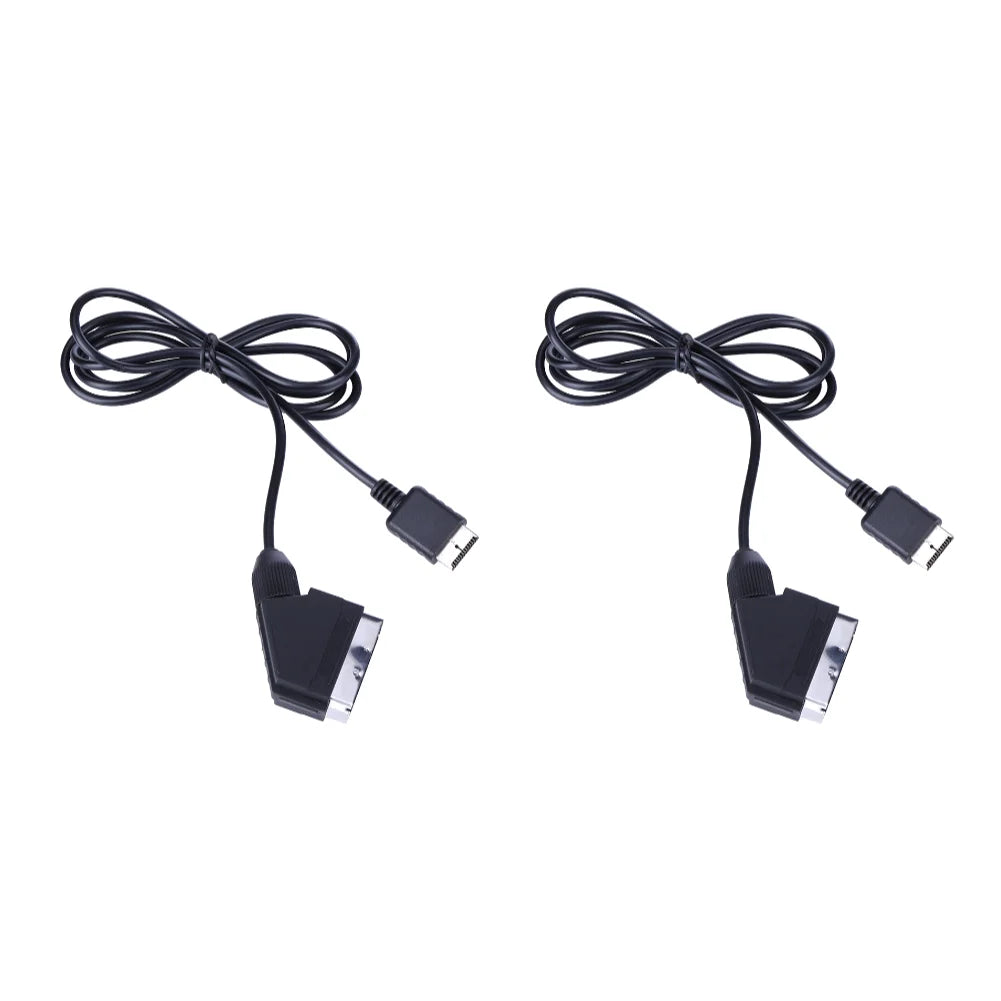 1.8m TV AV Connection Game Cord for PS1 PS2 PS3 Video Game Game Console Cable Line for Sony playstation Console RGB SCART Cable