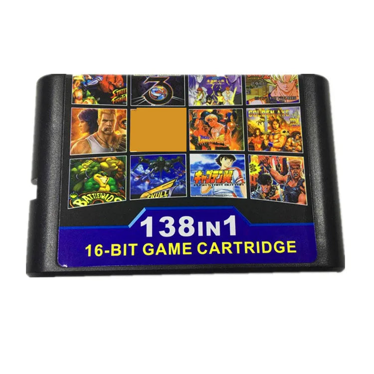 138 in 1 Hot Game Collection For SEGA GENESIS MegaDrive 16 bit Game Cartridge For PAL and NTSC Game consoles Version