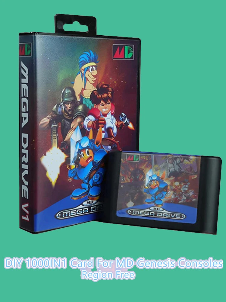 1000 in 1 EDMDS V1 Everdrive Game Cartridge For SEGA GENESIS Mega Drive USA/Japanese/European MegaDrive Game Console