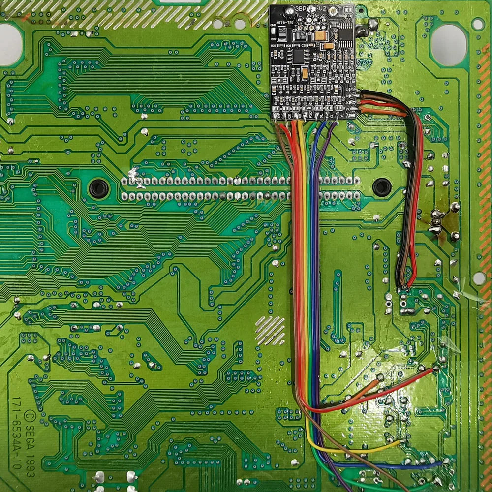 2025 Sega RGB PCB SEGA Mega Drive Genesis Triple Bypass RGB THS7374 MOD Kit for SEGA Mega Drive Genesis Console