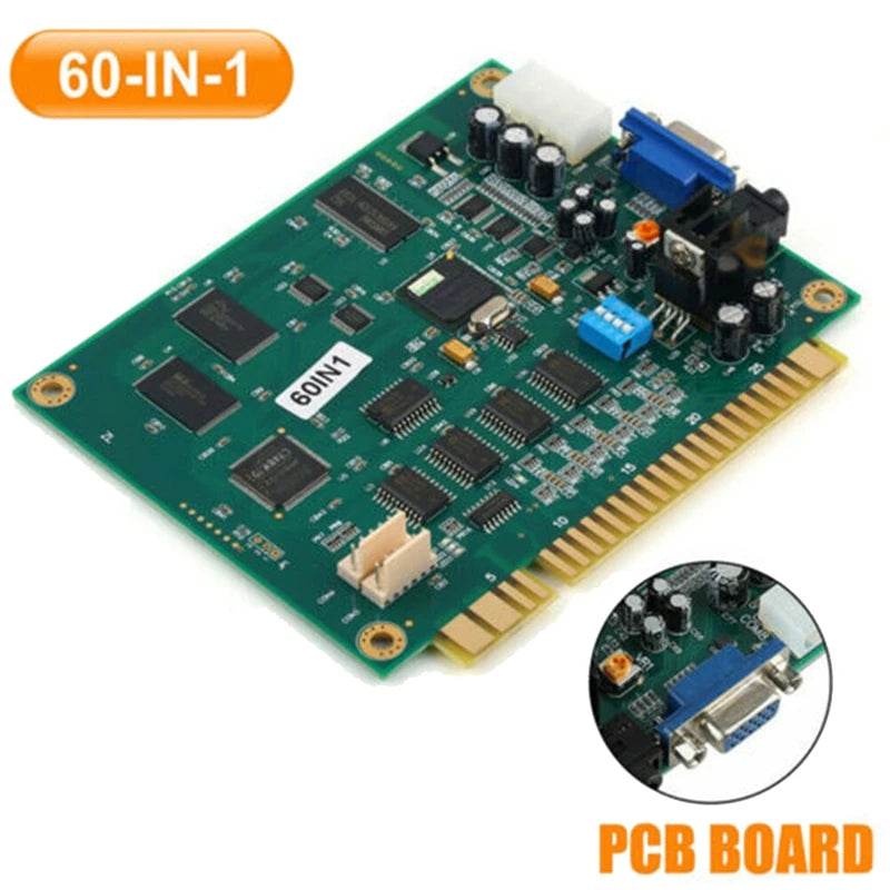 PCB Motherboard Motherboard 60 In 1 For Cocktail Arcade Machine UP Right Arcade Machine Donkey Kong Pacman
