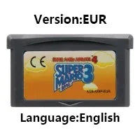 GBA 32 Bit Video Game Cartridge Console Card mMario dDonkey Kong wWario Series Golf Tennis Party for GBA