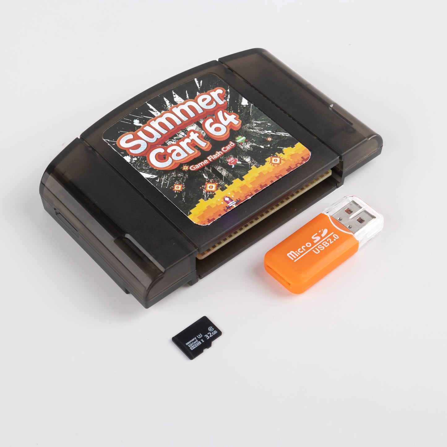 SC64 SummCarted 64 Open Source N64 with 32GB SD Card Cartridge Card 64DD Games for Nintendo 64 Video Game