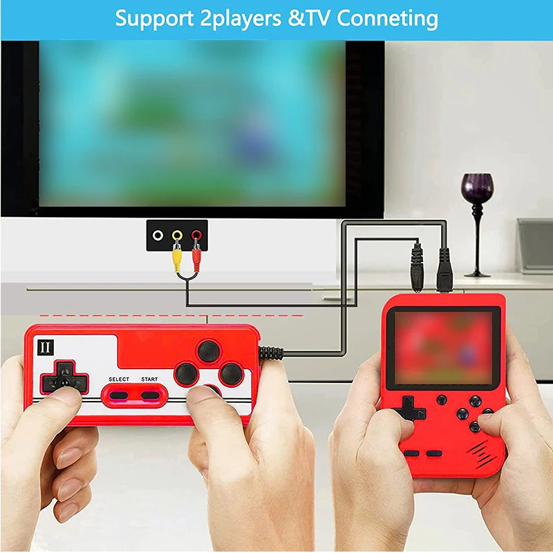 8-Bit Mini Video Game Console Built In 400 Games Retro Portable 3.0 Inch Color LCD Console Handheld Game Player For Kids Gift