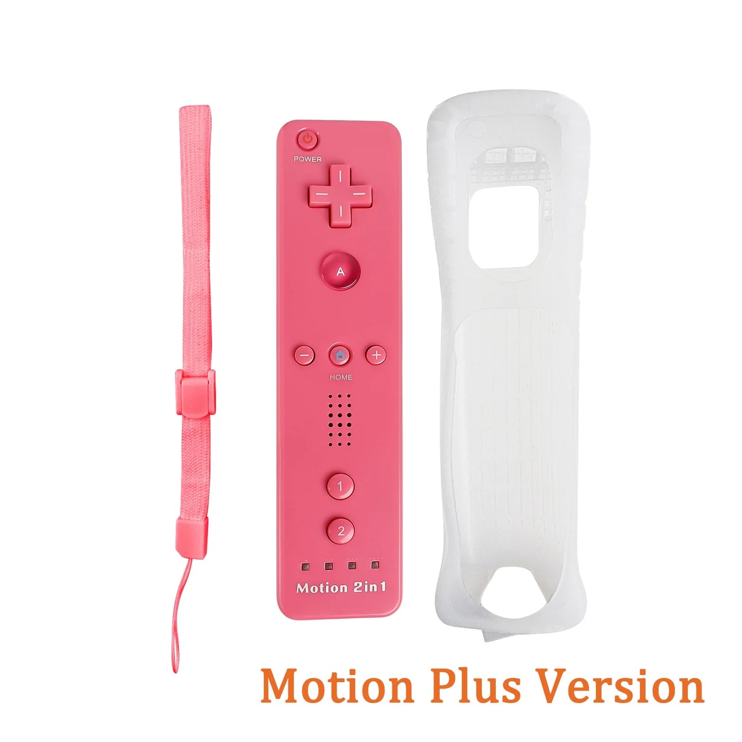 For Nintendo Wii/Wii U Joystick 2 in 1 Controller Set Wireless Remote Gamepad Motion Plus with Silicone Case Video Game