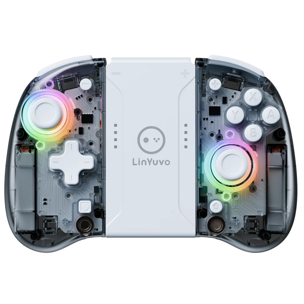 LinYuvo KS37B Meteor Light Joycons Wireless Controller for Switch/OLED with Programmable/Motion Control/Dual Vibration/Turbo