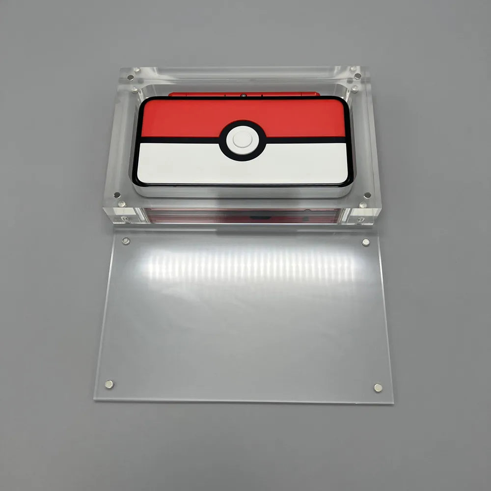 High transparency acrylic magnetic cover console storage box for Nintendo NEW 2DSXL 2DSLL