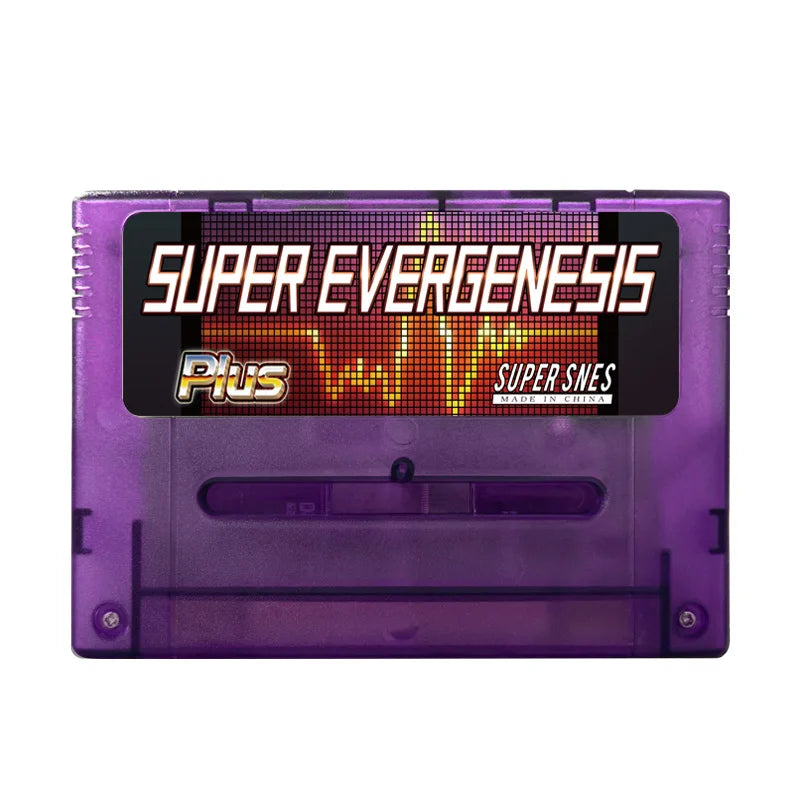 Super EVERGENESIS SNES SFC V12 3000 in 1 Game card with 8G TF Card for Super Famicom 16-Bit JPN/EU/USD Video Game Console