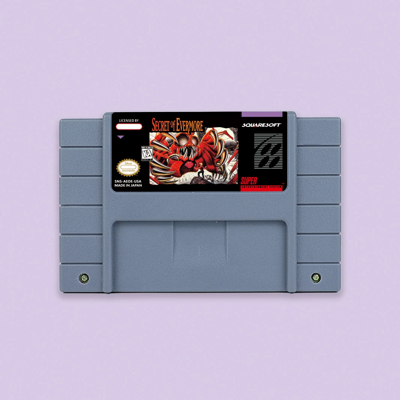 Secret of Evermore RPG game for SNES 16 bit USA NTSC or EUR PAL Video Game Consoles Cartridge