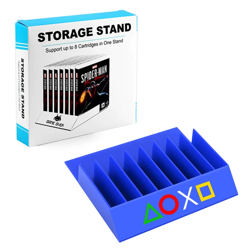 8 in 1 game card case for PS5 Storage display rack Game Card Base for PS4 CD Holder CD Storage Box Personalized Display Shelf