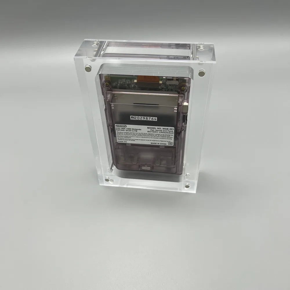 High transparency acrylic magnetic cover console storage box for GameBoy Pocket GBP