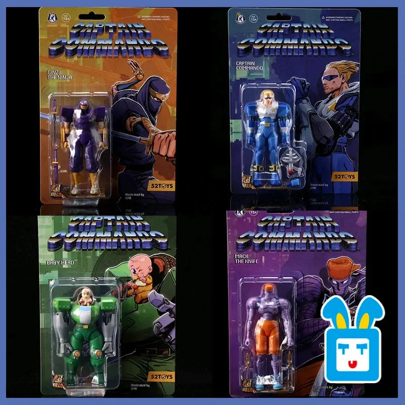 52TOYS Action Figure CAPCOM Final Fight 1PCS Collectible Desktop Decoration Creative Gift for Birthday 3.75inch/10cm