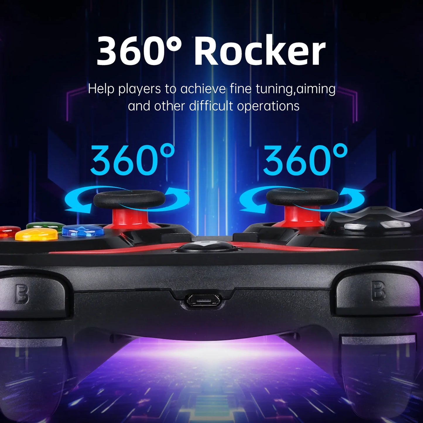 Wireless Bluetooth-Compatible Game Controller For Android Gamepad Controle PC Joystick For PS3/PS4/Switch Console Accessories