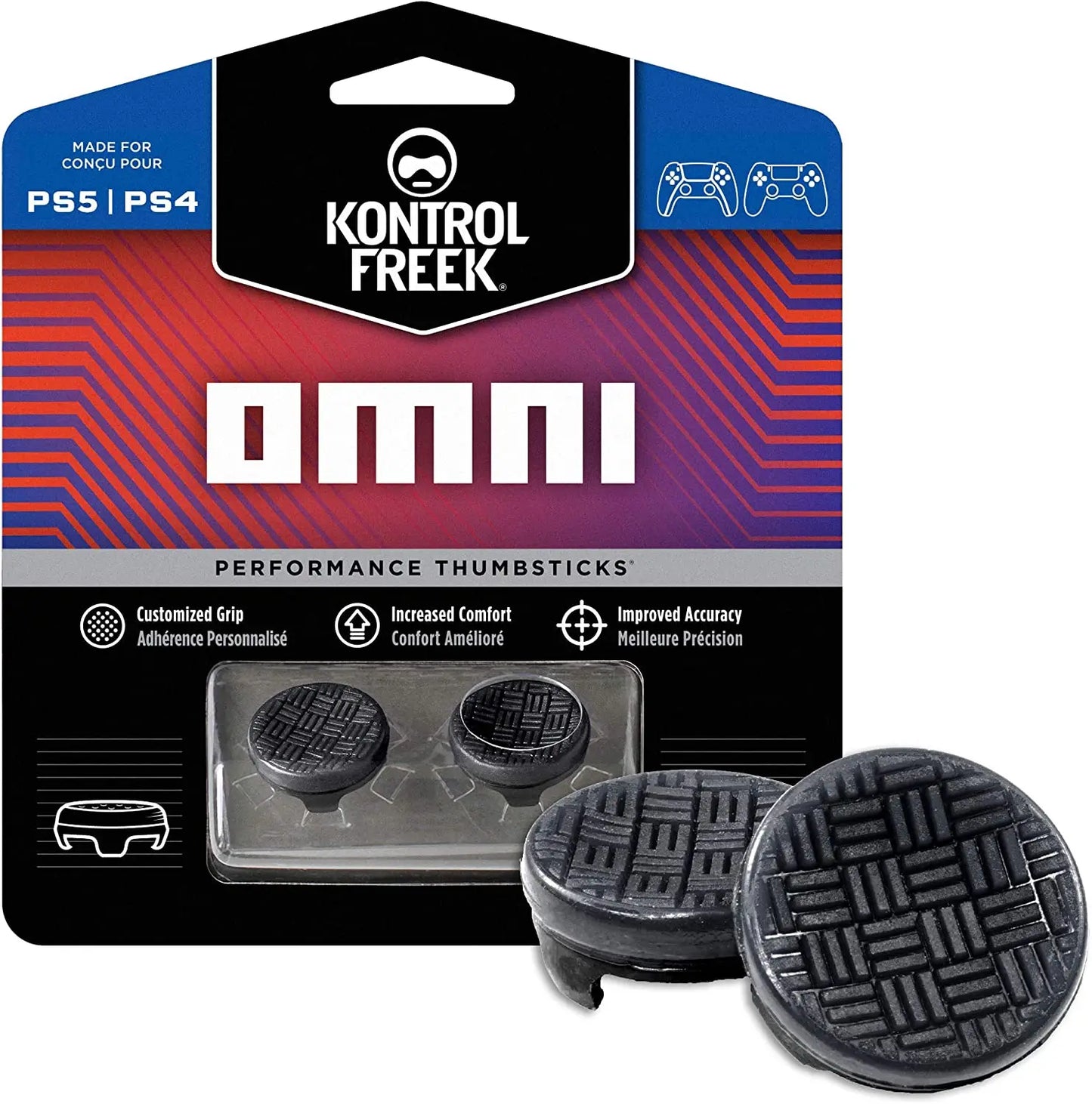 KontrolFreek FPS Freek Galaxy for PS4 High-Rise Analog Stick PS5 Controller | Performance Thumbsticks Game Joystick Silicone Cap