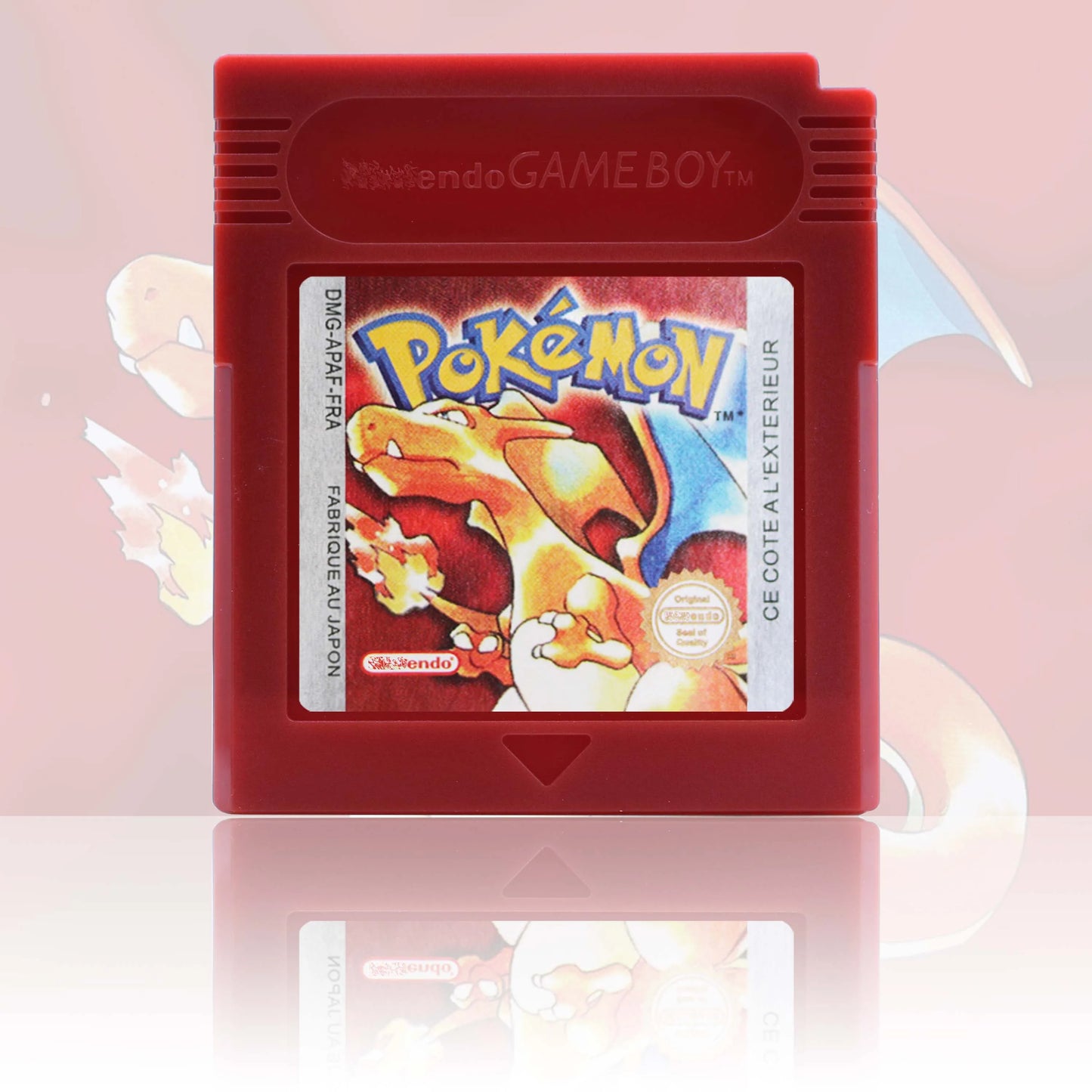 FRA Version Pokemon Rouge/Bleu/Jaune/Or/Argent/Cristal/Vert Game Cartridge GBC Video Game Console Card High Quality with Battery