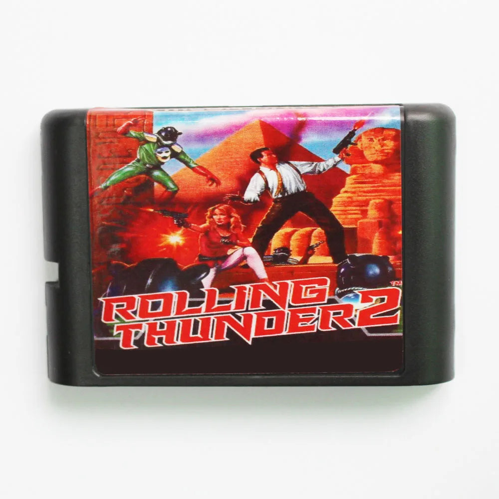 Rolling Thunder 2 16bit MD Game Card For 16 Bit Sega MegaDrive Genesis Consoles