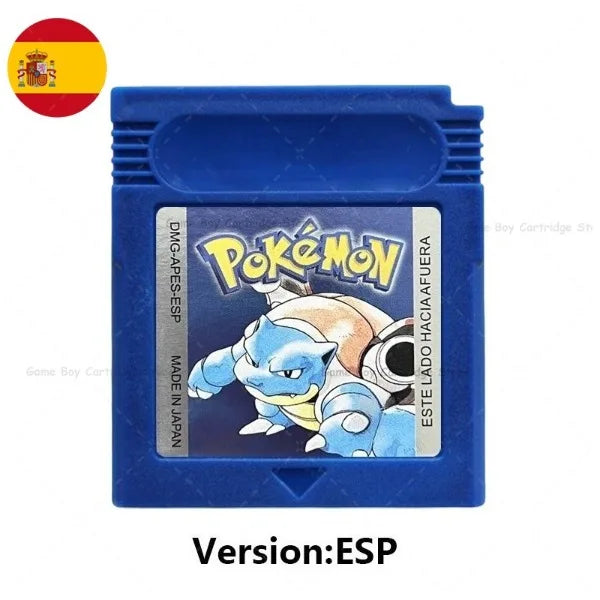 GBC Pokemon Cartridge Bundle Red/Blue/Crystal/Gold/Silver/Yellow/Green with Multi-Language