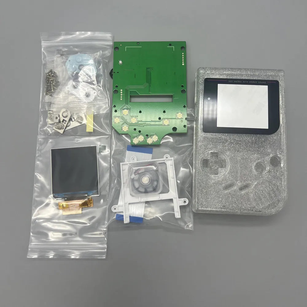 2.45-inch original size high brightness LCD screen and shell for Gameboy GB DMG LCD.Simple installation.No need to cut the shell