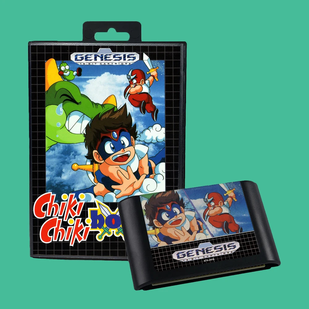 Chiki Chiki Boys USA Game for SEGA Mega Drive Genesis 16 bit Consoles Game Cartridge Box Manual