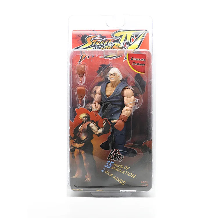 Neca Street Fighter Ryu Ken Chun Li Guile Gouki Anime Figure Game Derivative Character Action Figurine Movable Model Toys
