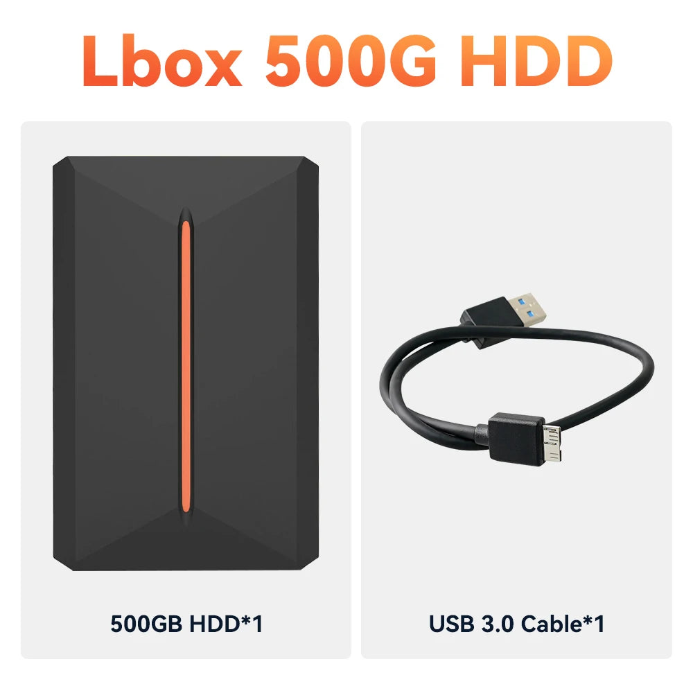 Launchbox 500G Gaming Hard Drive Emulator Game Consoles For PS4/Switch/Game Cube/PS3/PS2/WII/WIIU Built-in 3700+ 3D&AAA PC Games