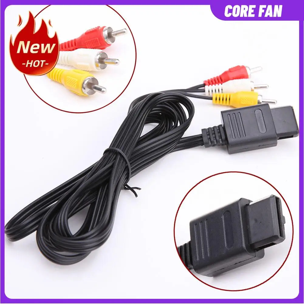AV Audio Video A/V TV Cable Cord For Nintendo 64 N64 GameCube NGC SNES SFC Game Console Connecting line