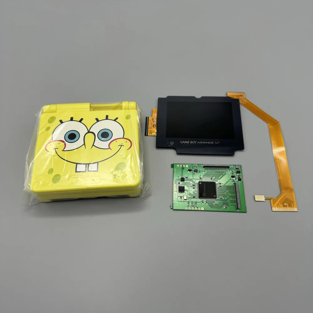 2024 new GBASP IPS LCD 2.9 "IPS high brightness LCD and shell kit for Gameboy advance SP