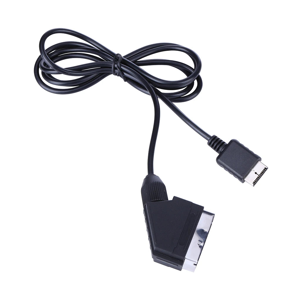 1.8m TV AV Connection Game Cord for PS1 PS2 PS3 Video Game Game Console Cable Line for Sony playstation Console RGB SCART Cable