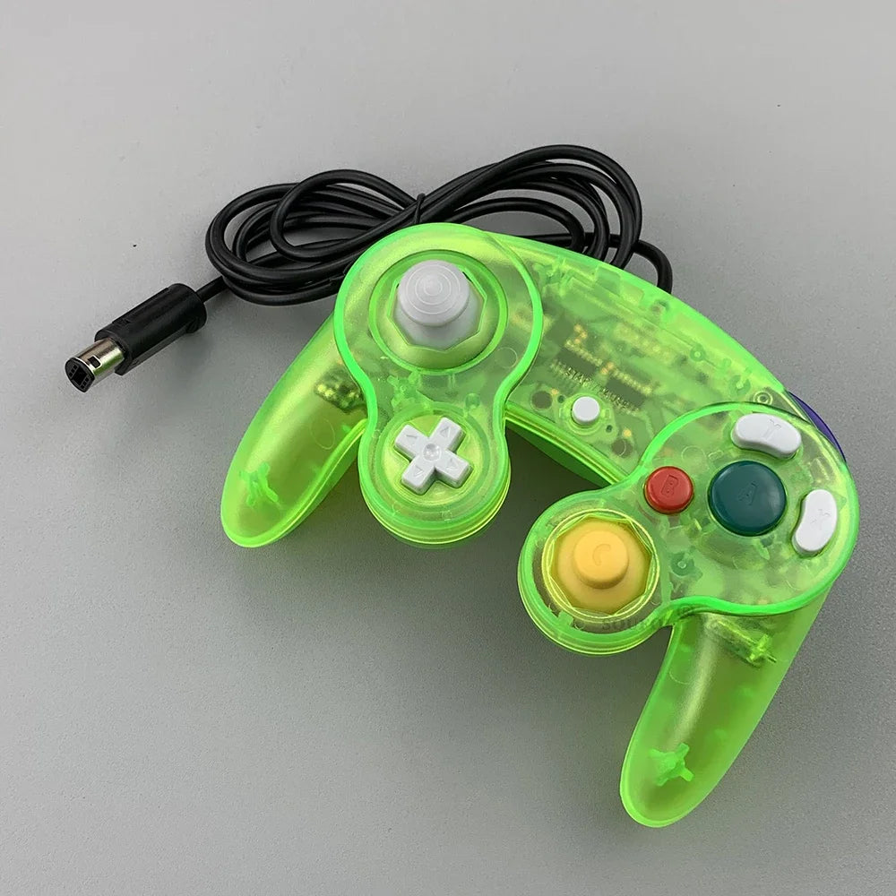 New Replacement Transparent Game Controller Gamepad Wired Handheld Joystick For NGC GameCube Video Game Console