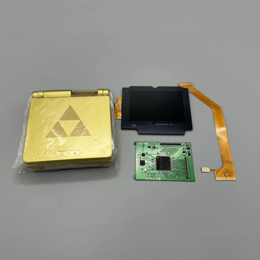 2024 new GBASP IPS LCD 2.9 "IPS high brightness LCD and shell kit for Gameboy advance SP