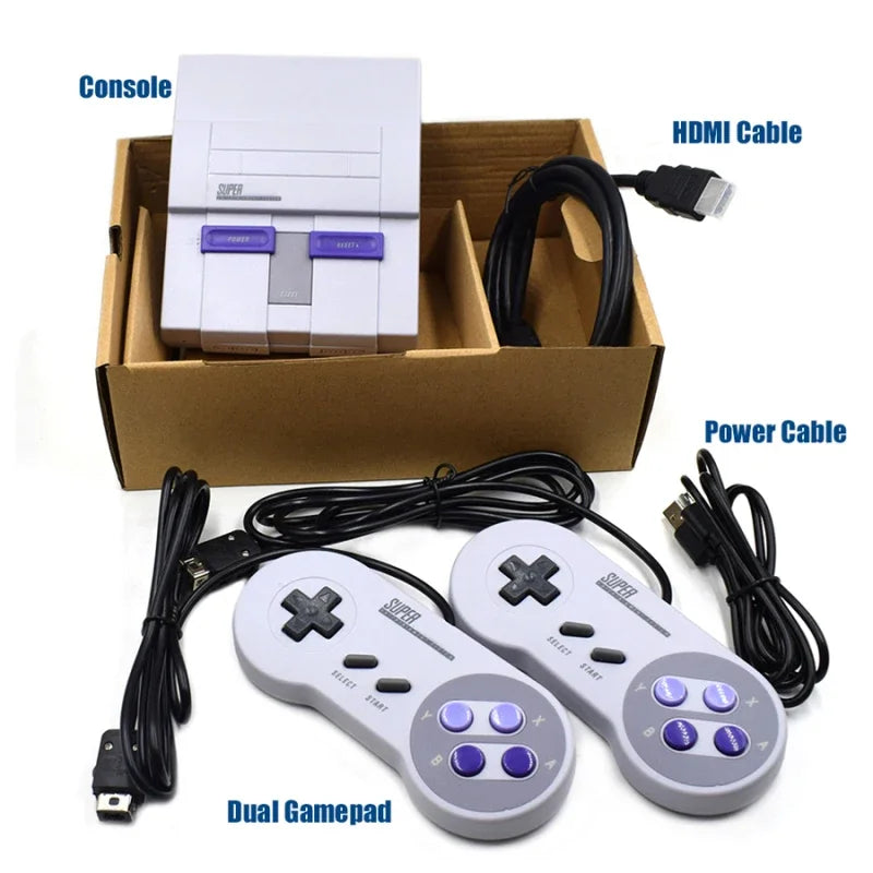 N-21 N-30 Save game Super HD Output For SNES Retro Classic Handheld Video Game Player TV Mini Game Console Built-in 21 Games