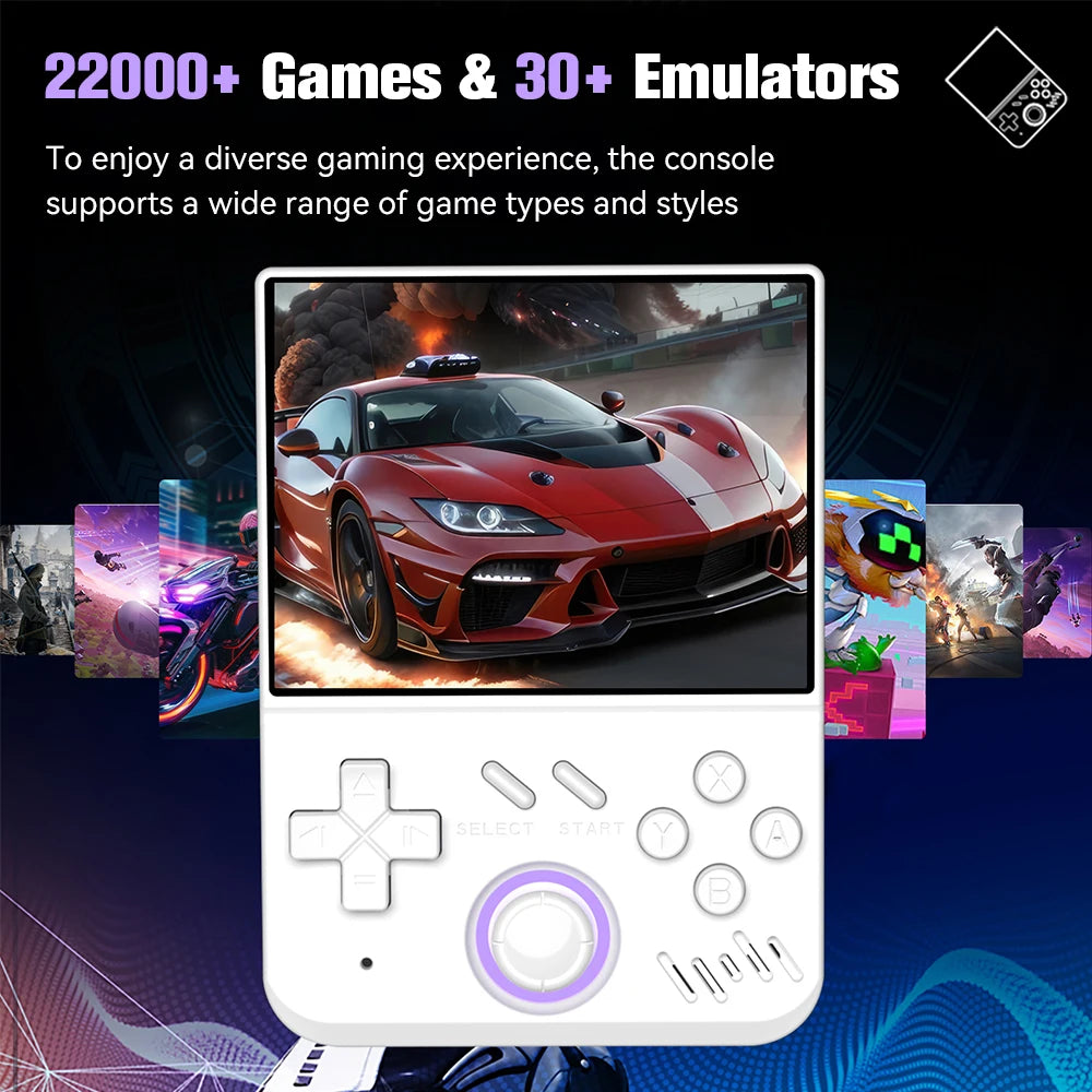 128GB My mini Retro Handheld Game Console 3.5-inch IPS Screen Linux System with 22000+Games for PS3/PS2/PS1/PSP/N64 for Gifts