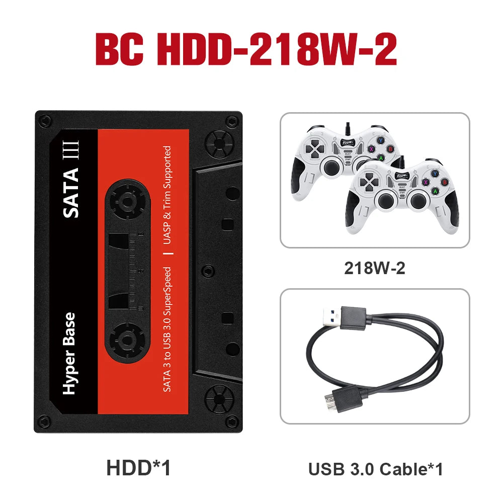Batocera 500GB/2TB Gaming HDD With 52000+Games For PS3/PS2/Wii/WiiU/Sega Saturn/N64/SNES/MAME Retro Game Console for Windows PC