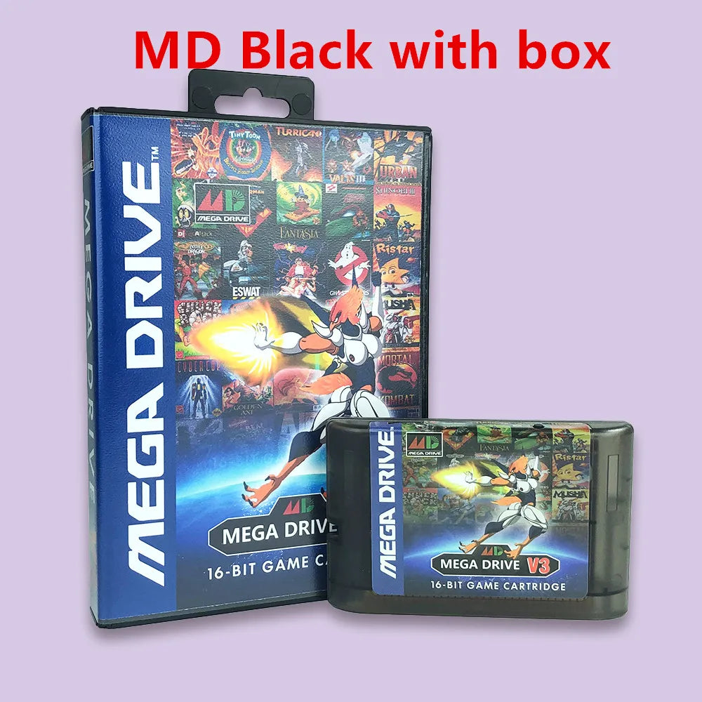 MegaDrive Genesis MD V3 Pro 3000 in 1 Game Cartridge 8GB TF Gard for SEGA Genesis Mega Drive USA/ Japan /EUR MegaDrive Console