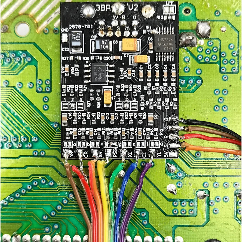 HISPEEDIDO Triple Bypass V2 RGB MOD PCB Kit For SEGA Mega Drive/Genesis Console