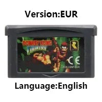 GBA 32 Bit Video Game Cartridge Console Card mMario dDonkey Kong wWario Series Golf Tennis Party for GBA
