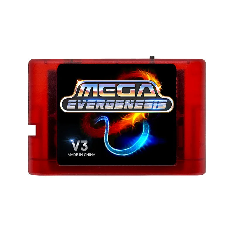 3000 in 1 Mega Genesis V3 Pro With 4GB TF Card EDMD Game Card For SEGA Genesis Mega Drive Master System Game Console
