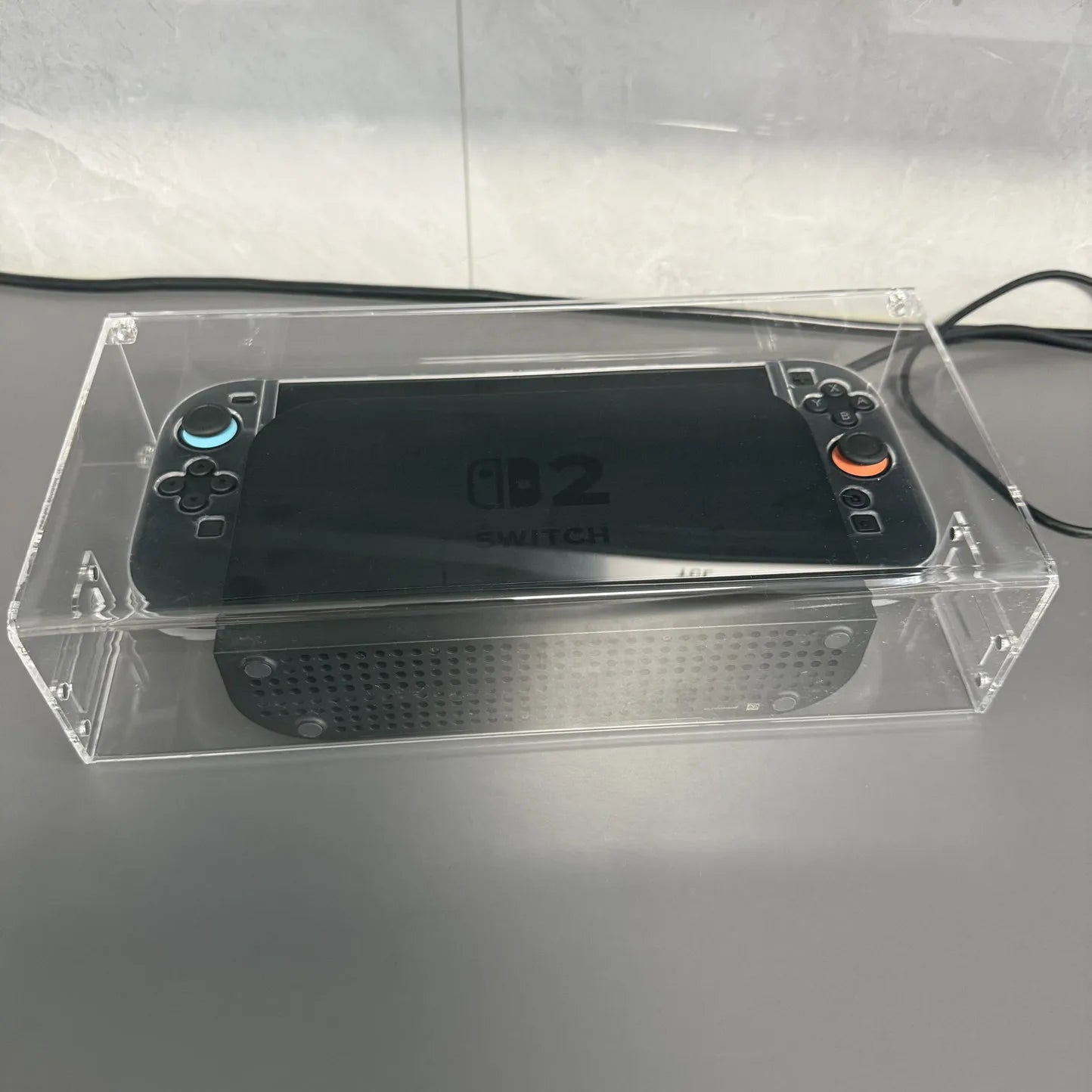High transparency acrylic magnetic cover console storage box Dustproof box for Nintendo switch 2 NS2