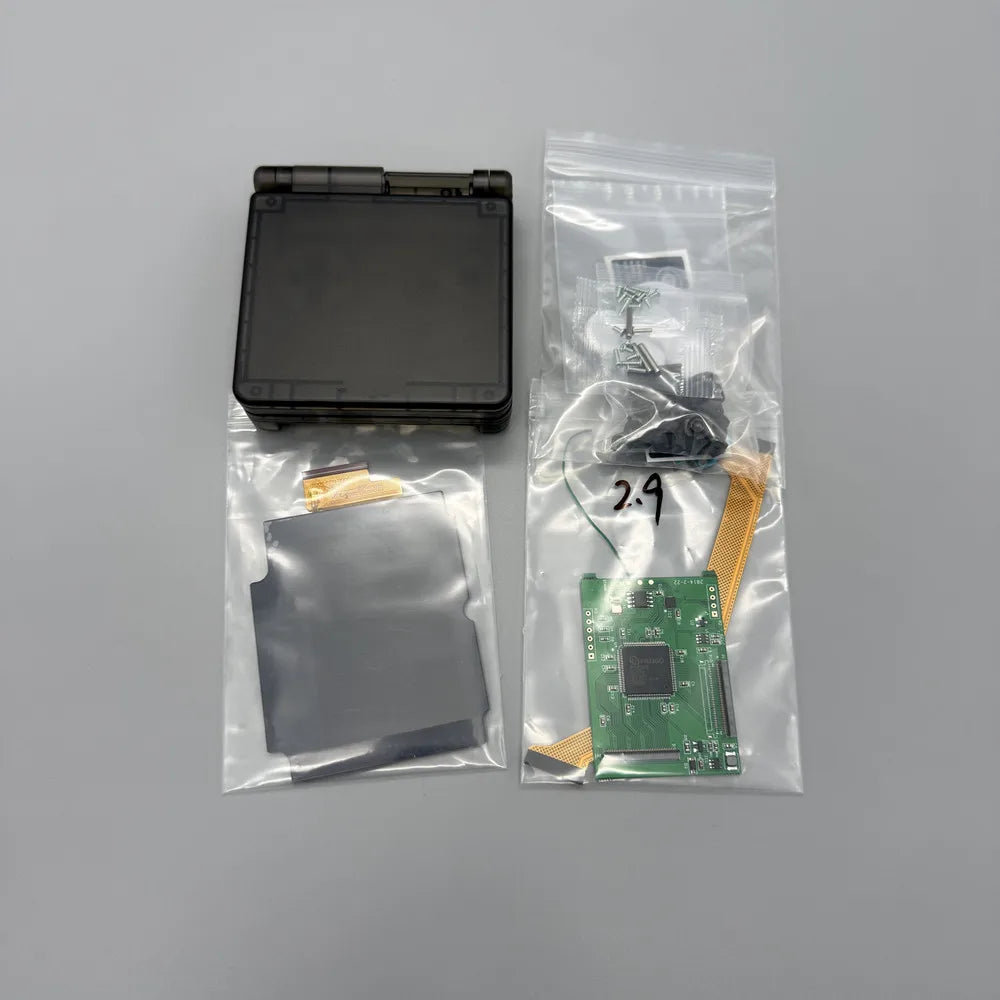 2.9 "GBASP IPS LCD high brightness LCD and shell kit for Gameboy advance SP