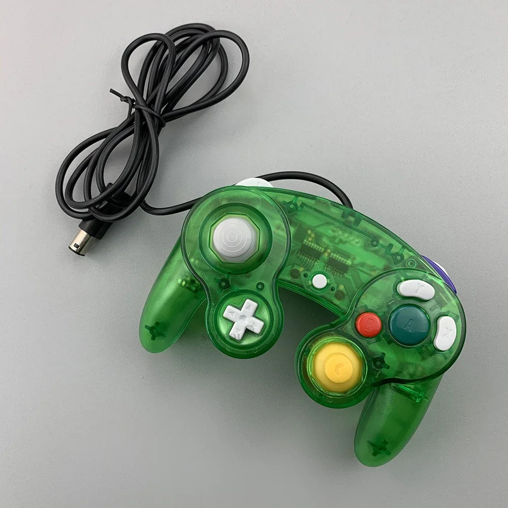 New Replacement Transparent Game Controller Gamepad Wired Handheld Joystick For NGC GameCube Video Game Console