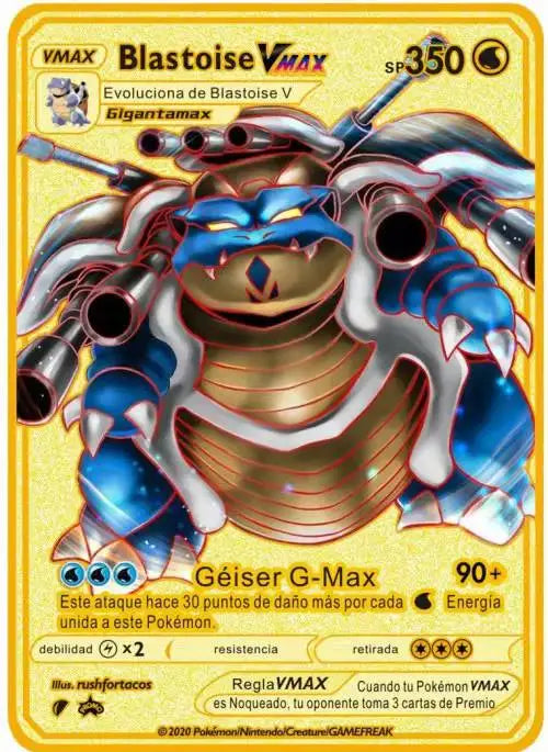 Pokemon English Metal Card Anime Pikachu Charizard Mewtwo Blastoise Vmax Shiny Letters Game Collection Card Kids Toy Gifts