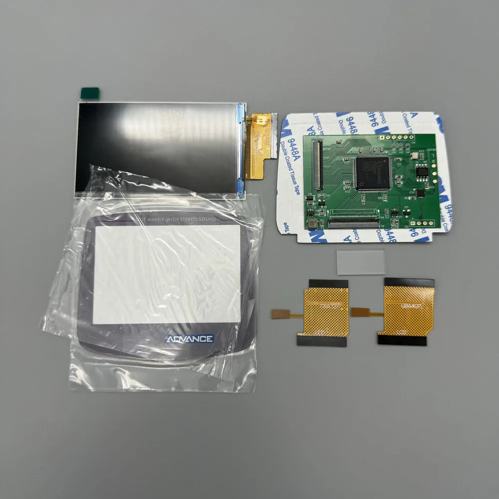 2.9 "original size IPS high brightness LCD screen is suitable for Gameboy advance GBA support pixel mode display