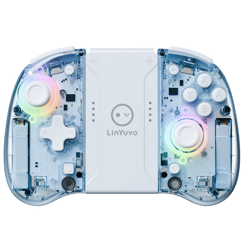 LinYuvo KS37B Meteor Light Joycons Wireless Controller for Switch/OLED with Programmable/Motion Control/Dual Vibration/Turbo