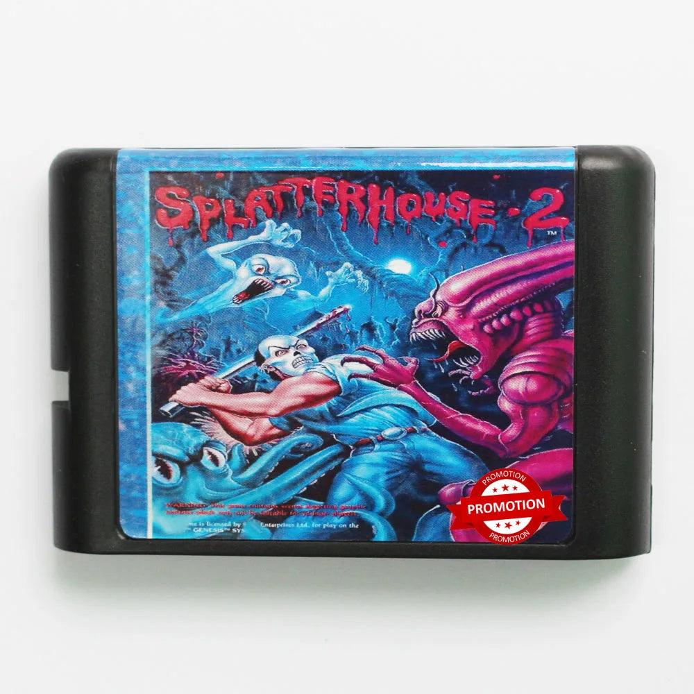 Splatterhouse 2 16bit MD Game Card For 16 Bit Sega MegaDrive Genesis Consoles