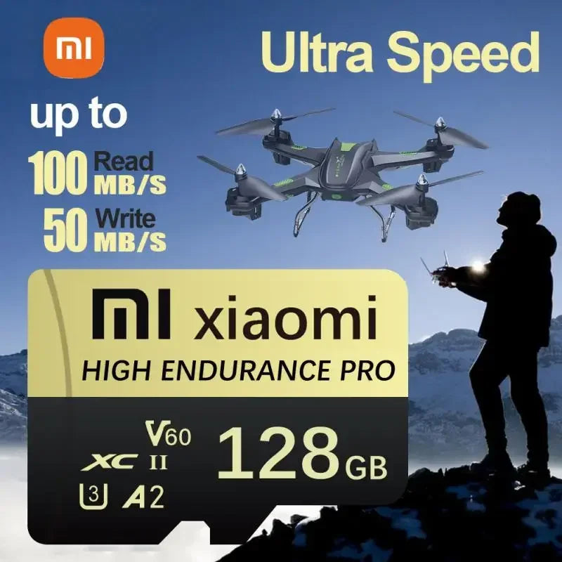 Original Mijia Xiaomi SD Card Class 10 Micro TF Flash Card 1TB 2TB Red & Black Memory Card 128 256GB for Mobile Phone PC Speaker