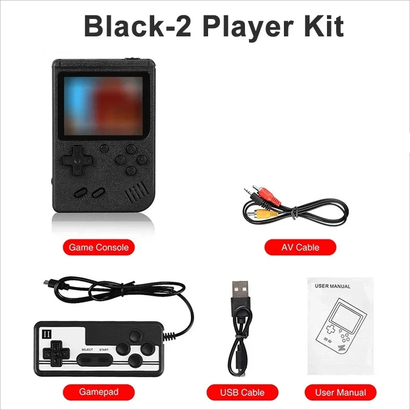 8-Bit Mini Video Game Console Built In 400 Games Retro Portable 3.0 Inch Color LCD Console Handheld Game Player For Kids Gift