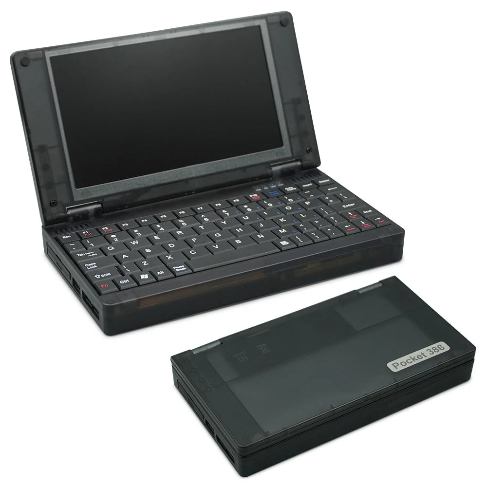 Mini Pocket Pocket 386 Windows3.11/95 System Retro Notebook Computer OPL3 Sound Card VGA IPS Screen Integrated Mouse