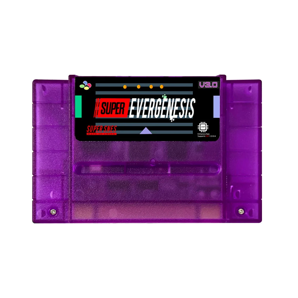 EVERGENESIS SNES SFC V3 Game Cartridge 3000 in 1 Game Cartridge Support DSP1/2/3/4 For SNES SFC Game Console With 8G TF Card