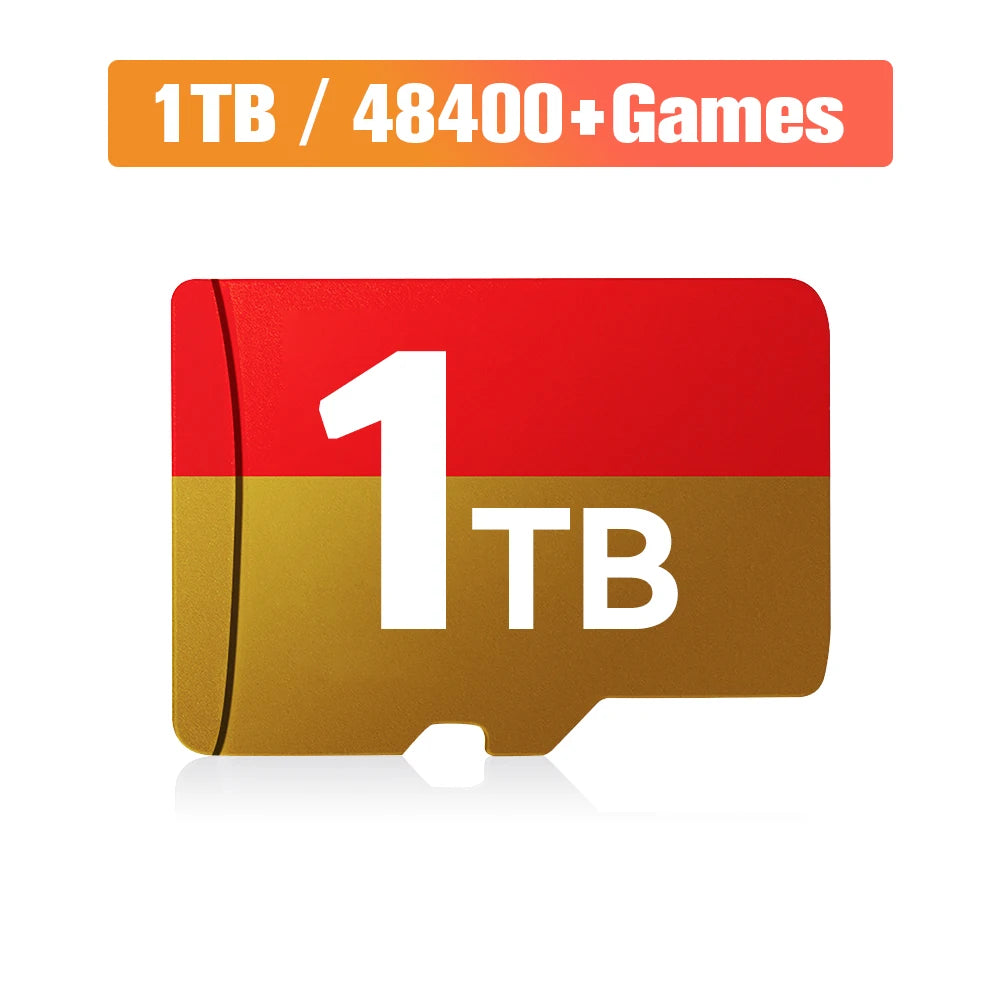 512G Game Card for ROG Ally/Ayaneo/OnexPlayer/Handheld Game Consoles/PC for PS3/PS2/SS/PS1/PSP/DC/MAME 50+Emulators&38200+Games
